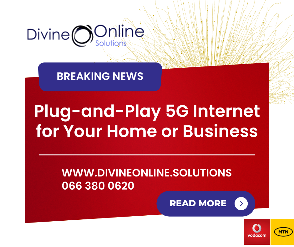 Plug-and-Play 5G Internet for Your Home or Business