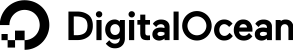 DigitalOcean logo with its distinct abstract mark and text